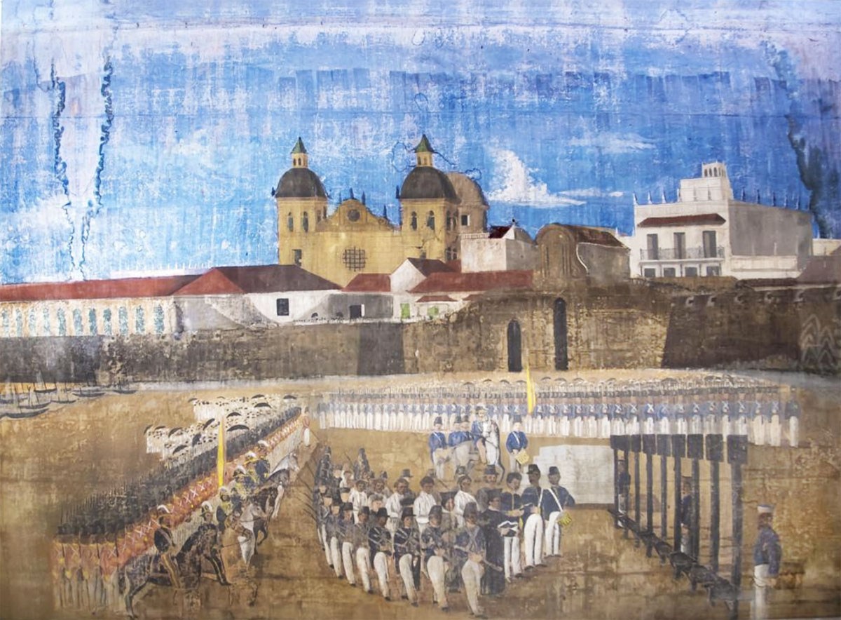 El Fusilamiento de los Mártires, Luis Felipe Jaspe Franco, 1874, lienzo al temple